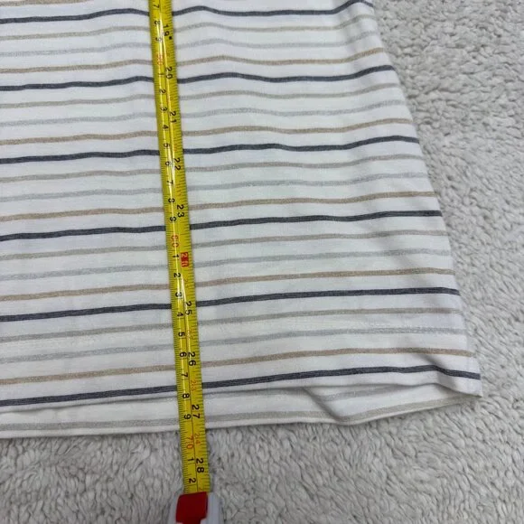 Chico's Women's Metallic Stripe Long Sleeve Top, Size 2 (US L) - Picture 7 of 8